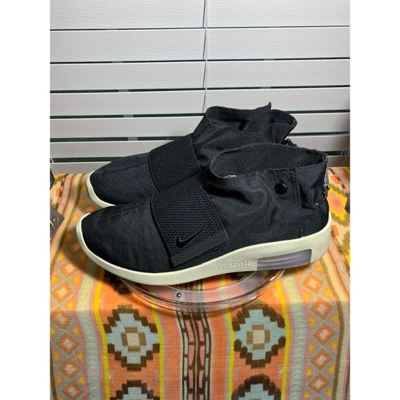 Nike Air 180 Fear of God 8.5 Black Slip-on Adhesive Strap Sneakers Tennis Shoes main image 8